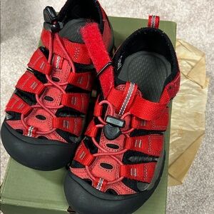Keen Kids Red and Black Sport Sandals